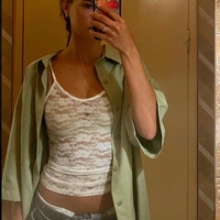 Sheer Lace Hollow Out Camisole  - Thumbnail 1