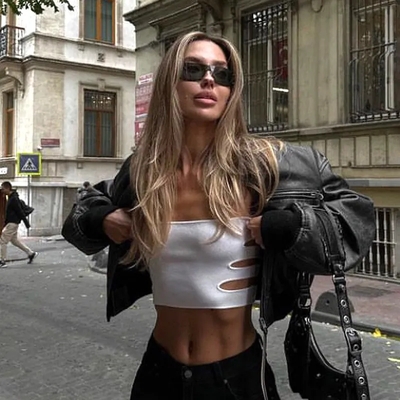 Black Strapless Hollow Out Tube Top