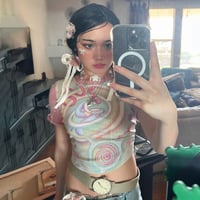 Colorful Y2K Short Sleeve T-shirt  - Thumbnail 2