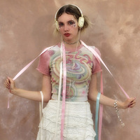 Colorful Y2K Short Sleeve T-shirt  - Thumbnail 4