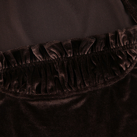 Brown Velvet Patchwork Tank Top - Thumbnail 9