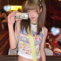 Harajuku Anime Print Tank Top - Thumbnail 5