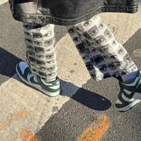 Graffiti Eye Print High Waist Pants  - Thumbnail 4