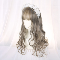 Two-dimensional full headgear wavy curly wig long curly hair - Thumbnail 8