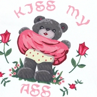 Pink Lace Bear Print Tank Top - Thumbnail 7