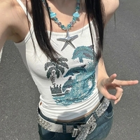 Dolphin Rhinestone Tank Top  - Thumbnail 2