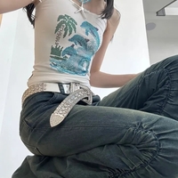 Dolphin Rhinestone Tank Top  - Thumbnail 4