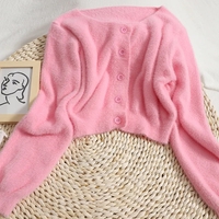 Pastel Fluffy Soft Cardigan  - Thumbnail 1