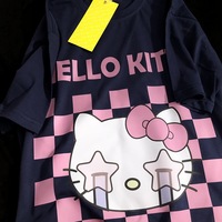 Japanese Crying Cat Anime Short Sleeve T-shirt  - Thumbnail 7