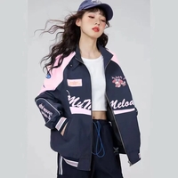 Japanese Anime Print Windproof Biker Jacket - Thumbnail 4