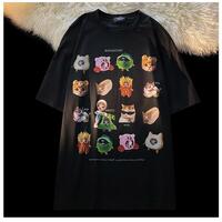 Funny Cat Meme Print Short Sleeve T-shirt  - Thumbnail 6