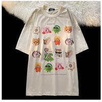 Funny Cat Meme Print Short Sleeve T-shirt  - Thumbnail 7