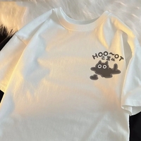 Cat Print Short Sleeve T-shirt  - Thumbnail 1