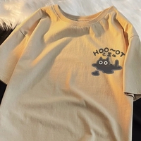 Cat Print Short Sleeve T-shirt  - Thumbnail 5