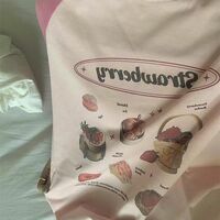 Strawberry Cake Print Short Sleeve T-shirt  - Thumbnail 7