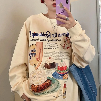 Vintage dessert print sweatshirt  - Thumbnail 2