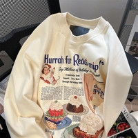 Vintage Dessert Print Sweatshirt  - Thumbnail 7