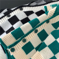 Checkboard Patchwork Cardigan  - Thumbnail 7