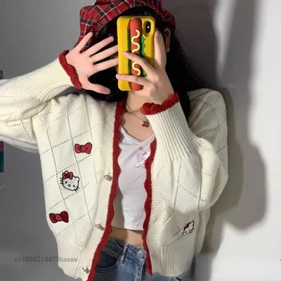 Cat anime print cardigan  - Thumbnail 3