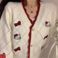 Cat Anime Print Cardigan  - Thumbnail 1