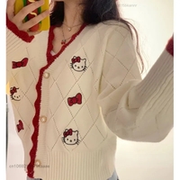 Cat Anime Print Cardigan  - Thumbnail 2