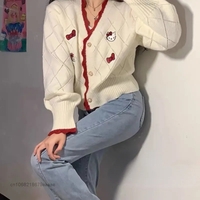 Cat Anime Print Cardigan  - Thumbnail 4