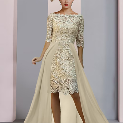 Elegant mother of the bride dresses 2 pieces sheath appliques with jacket wedding party gowns robe mere de ia mariée élegante