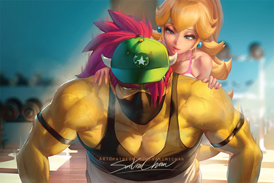 Bow.ser Gym Push-up Poster#506