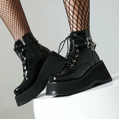 Black Star Decor Motorcycle Boots