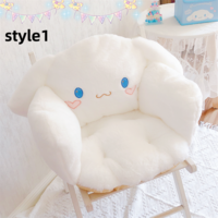 Cute Cinnamon Dog Big Ear Dog Plush Full Warm Cushion Office Chair Cushion - Thumbnail 2