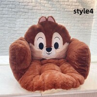 Cute Cinnamon Dog Big Ear Dog Plush Full Warm Cushion Office Chair Cushion - Thumbnail 4