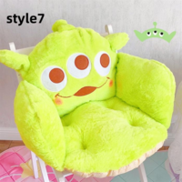 Cute Cinnamon Dog Big Ear Dog Plush Full Warm Cushion Office Chair Cushion - Thumbnail 8