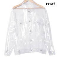 Hip-hop technology sense TPU jacket transparent plastic jacket stage costume - Thumbnail 1