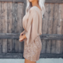 Long Sleeved Fashion Women'S Sequin Jumpsuit-1