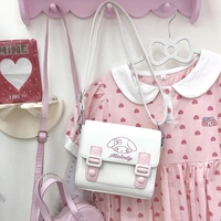 Pink White Sanrio My Melody Shoulder Messenger Bag - Thumbnail 4