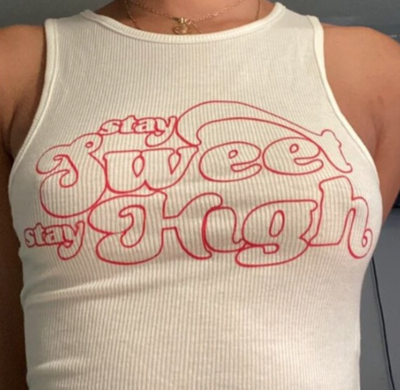 STAY SWEET STAY HIGH CROP TOP