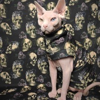 Skulls & Flowers Ribbed For Her Pleasure  - Thumbnail 2