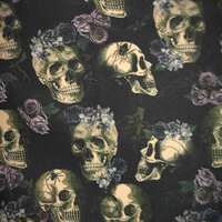 Skulls & Flowers Ribbed For Her Pleasure  - Thumbnail 3