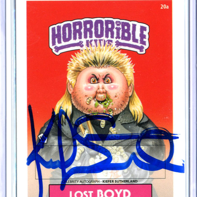 Lost boyd horrorible kids kiefer sutherland - celebrity auto card