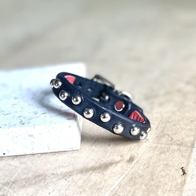 Tiny dome studs wristband