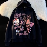 Graffiti Cat Print Hoodie - Thumbnail 5