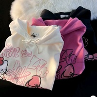Graffiti Cat Print Hoodie - Thumbnail 8