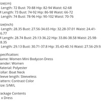 Blue & White Patchwork Strapless Dress - Thumbnail 5