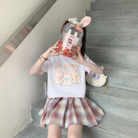 Rabbit Print Short Sleeve T-shirt  - Thumbnail 4