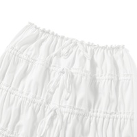 2PCS White Ruffle Camisole + High Waist Long Skirt - Thumbnail 8