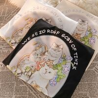 Cat Print Short Sleeve T-shirt  - Thumbnail 7