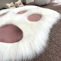 Cartoon Cat Claw Carpet Anime Plush Floor Mat - Thumbnail 4