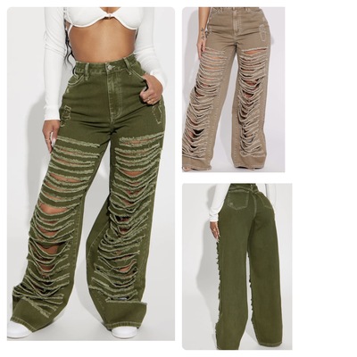 Baggy Ripped Jeans-TD