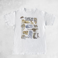 Cool Cat Print Short Sleeve T-shirt  - Thumbnail 3