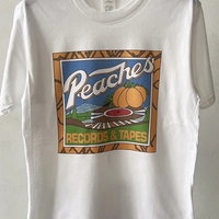 Peach Print Short Sleeve T-shirt  - Thumbnail 3